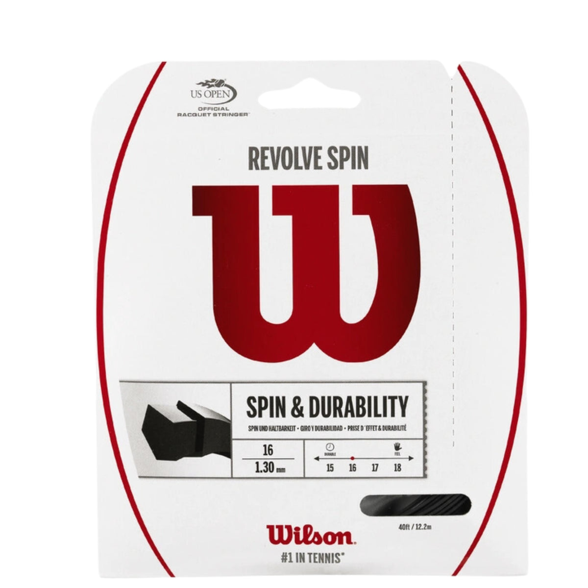 Wilson Revolve Spin 16 Tennis String - Set