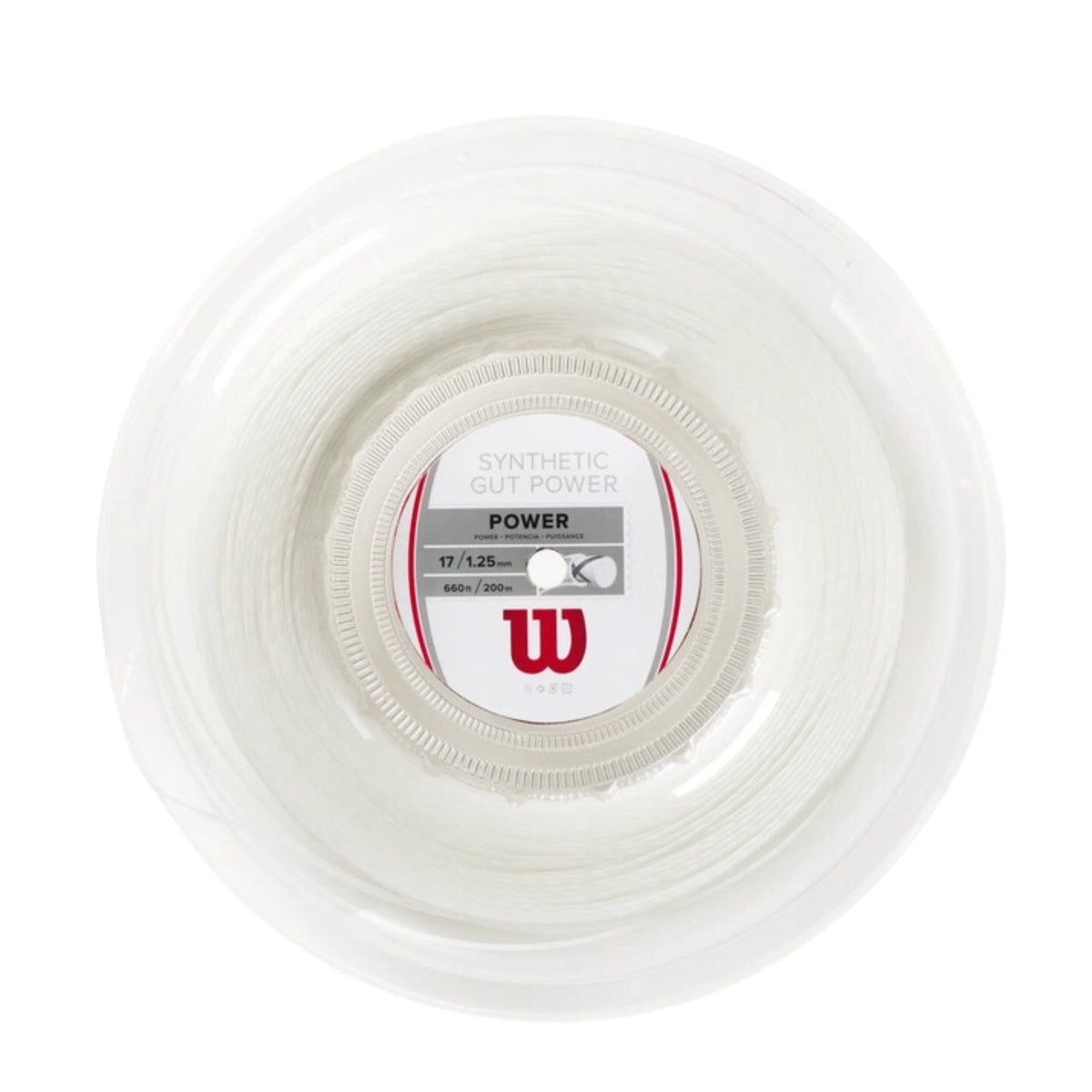 Wilson Synthetic Gut Power 17 Tennis String - 200M Reel