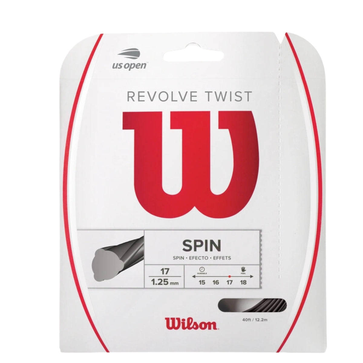 Wilson Revolve Twist 17 Tennis String - Set