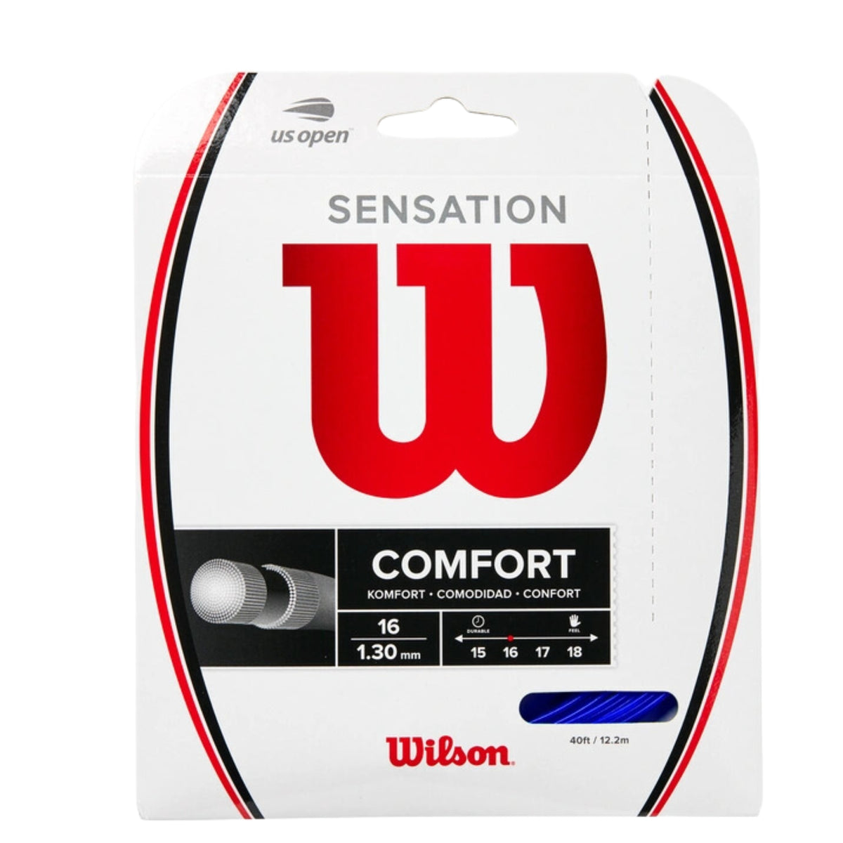 Wilson Sensation Blue 16 Tennis String - Set