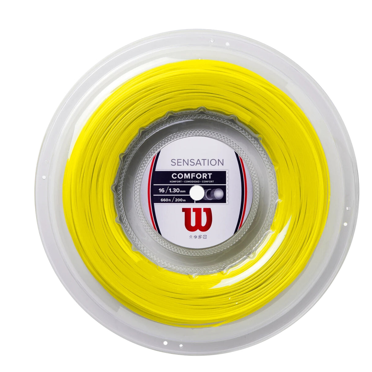 Wilson Sensation Yellow 16 Tennis String - Reel