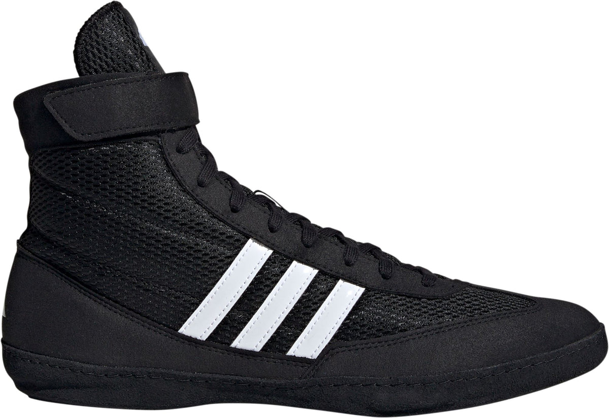 Adidas Combat Speed 4 Black with White Wrestling Shoe for Wrestlers of All Ages