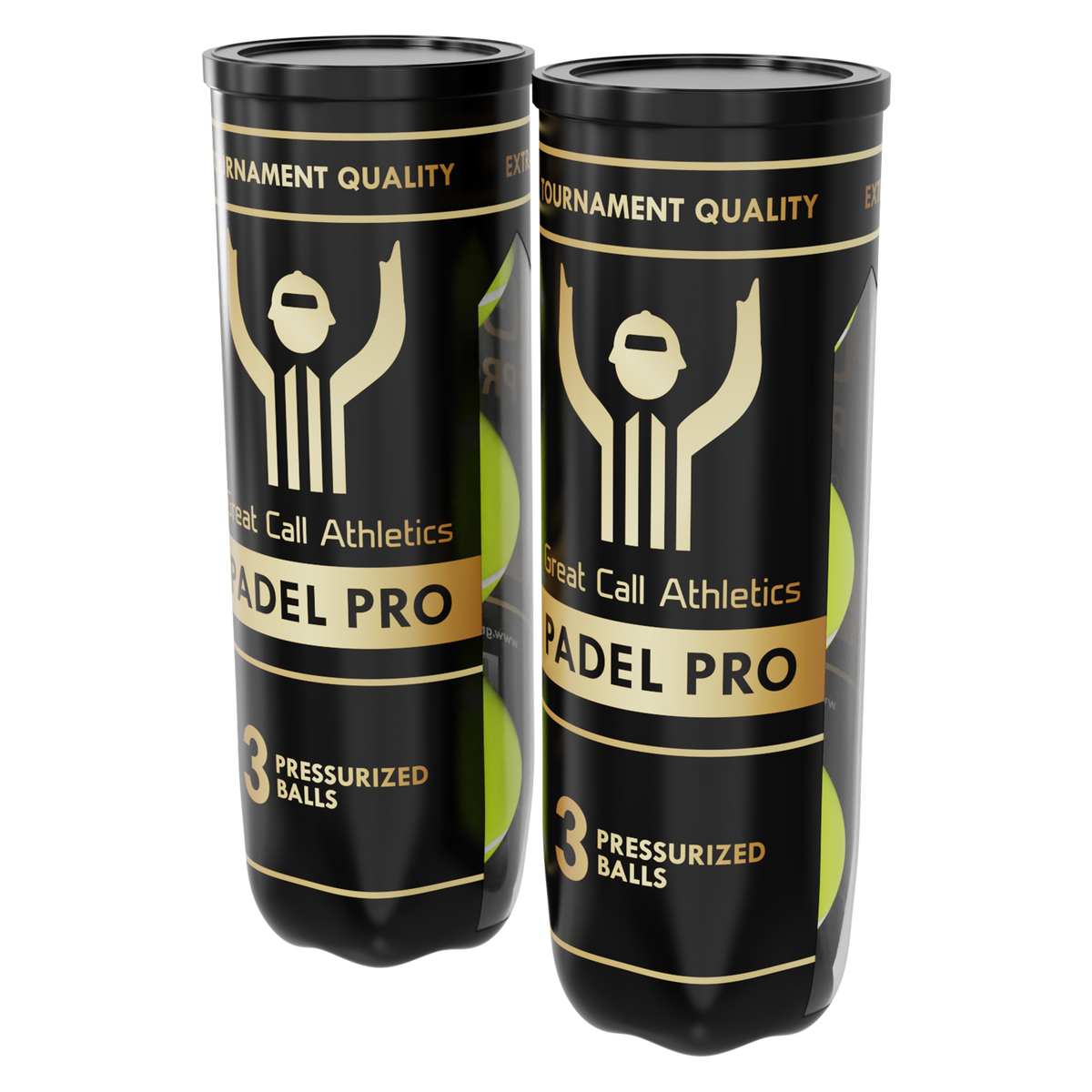 2 Cans of padel pro pressurized balls