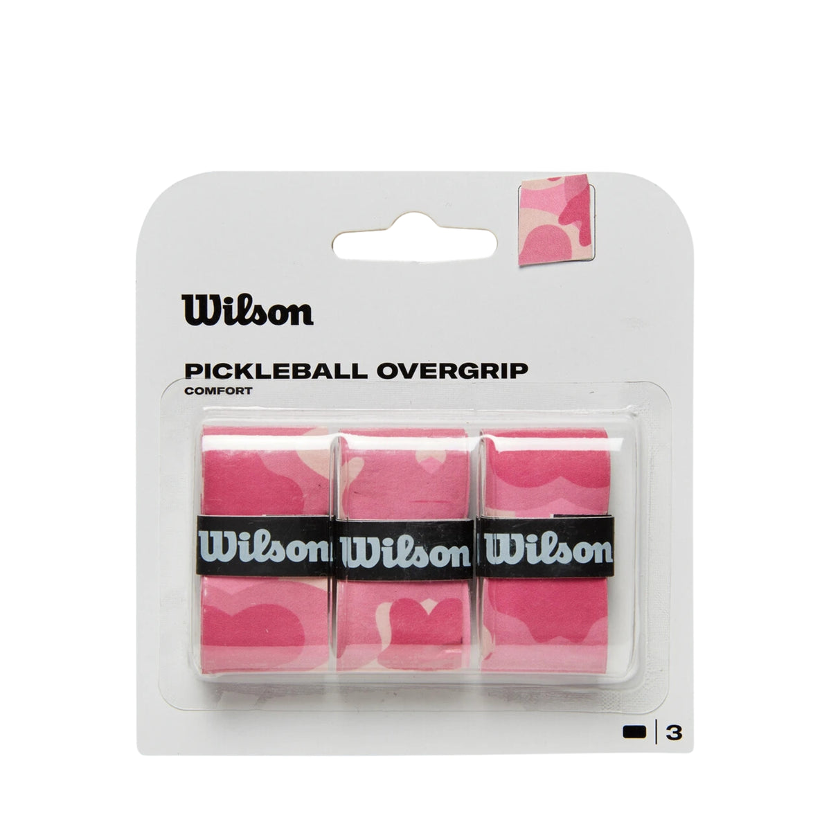 Wilson Pickleball Overgrip Camo - 3 Pack - Pink