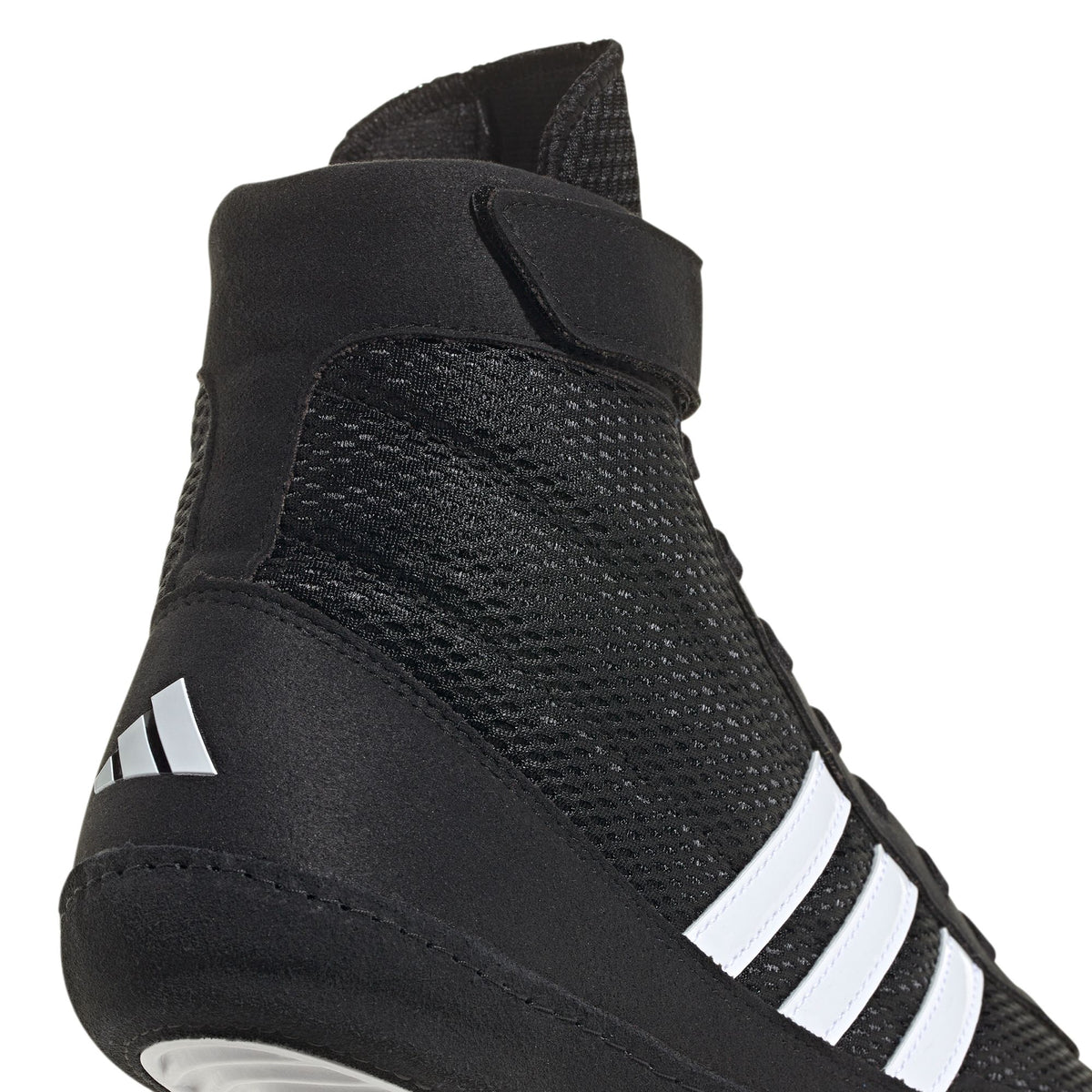 Adidas Combat Speed 4 Black with White Wrestling Shoe for Wrestlers of All Ages