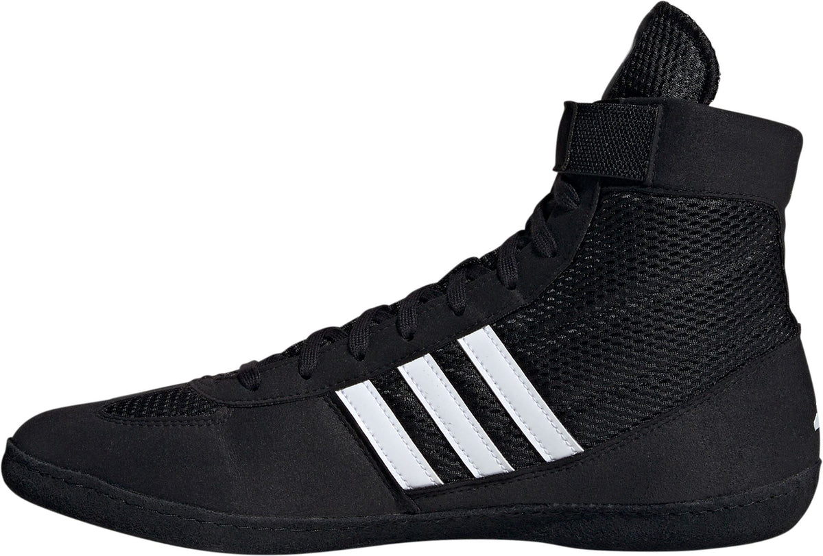 Adidas Combat Speed 4 Black with White Wrestling Shoe for Wrestlers of All Ages