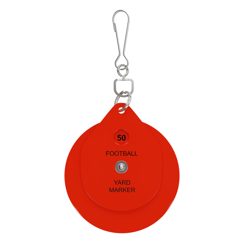 Football referee yard marker chain clip for officials