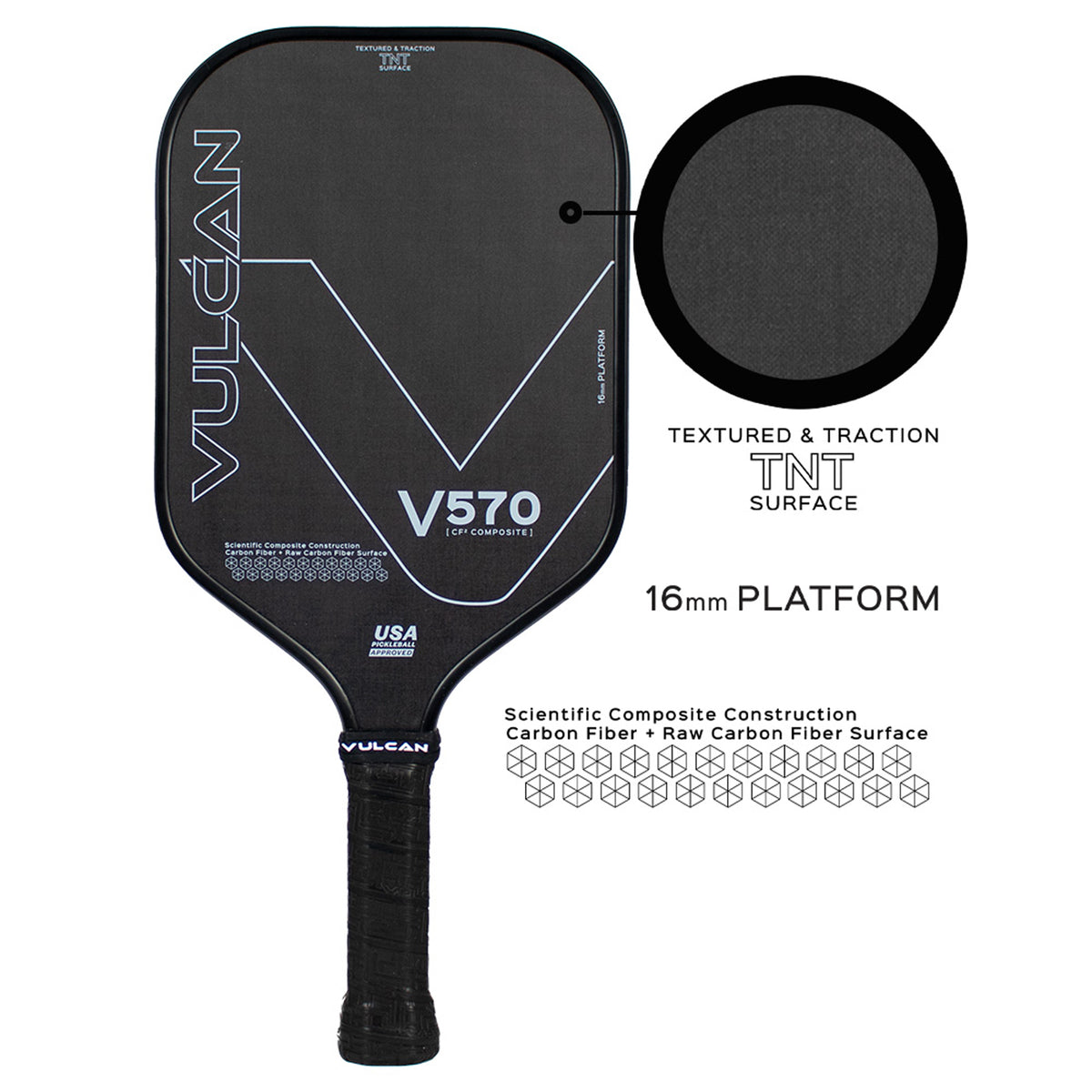 Vulcan V570CF2 Pickleball Paddle