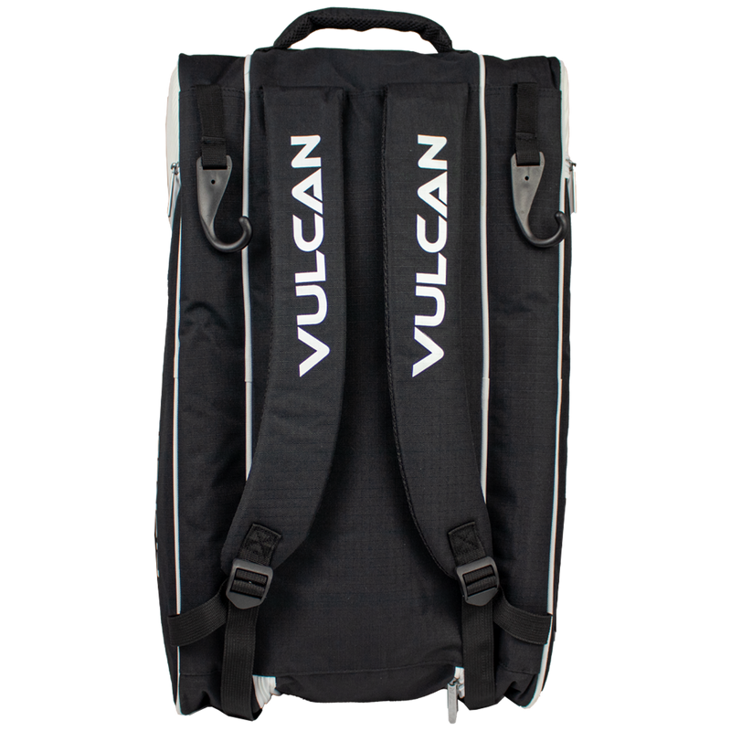 Vulcan Pickleball VTEAM Backpack | Black & White | Maximum Storage