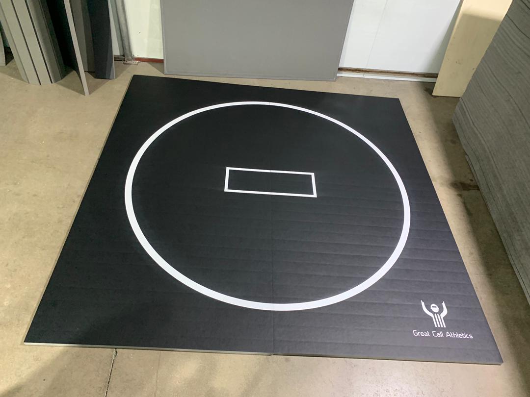 Black Wrestling Mat for home garage 10 feet by 10 feet