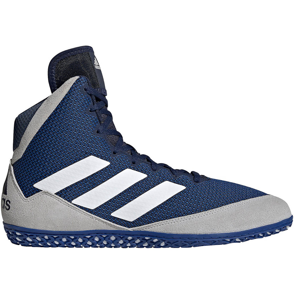 Adidas | FZ5384 | Mat Wizard 5 | Navy/Grey/White Wrestling Shoes