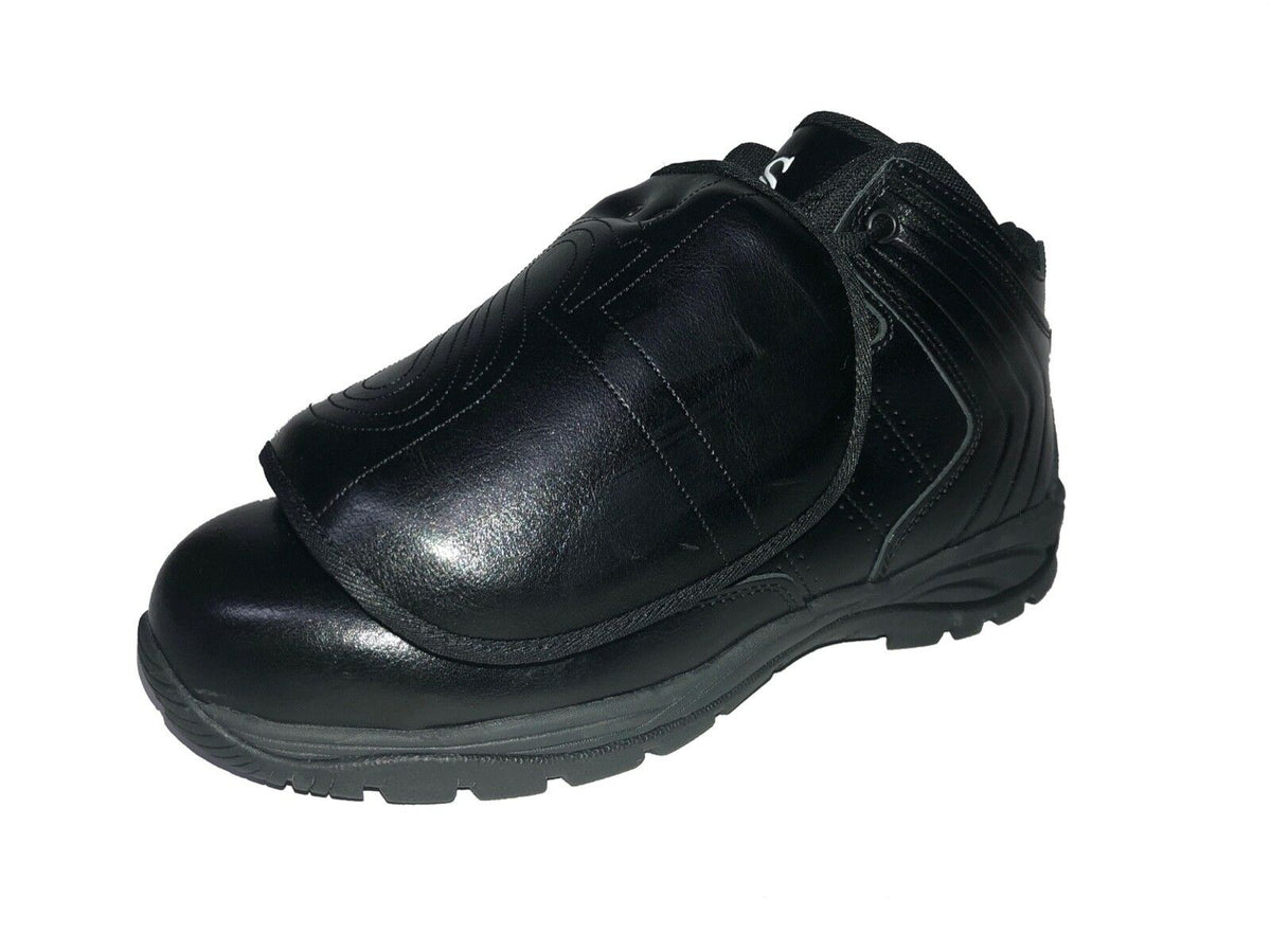 Smitty | BBS-PS1 | Professional Baseball Umpire Mid-Cut Plate Shoes | Black