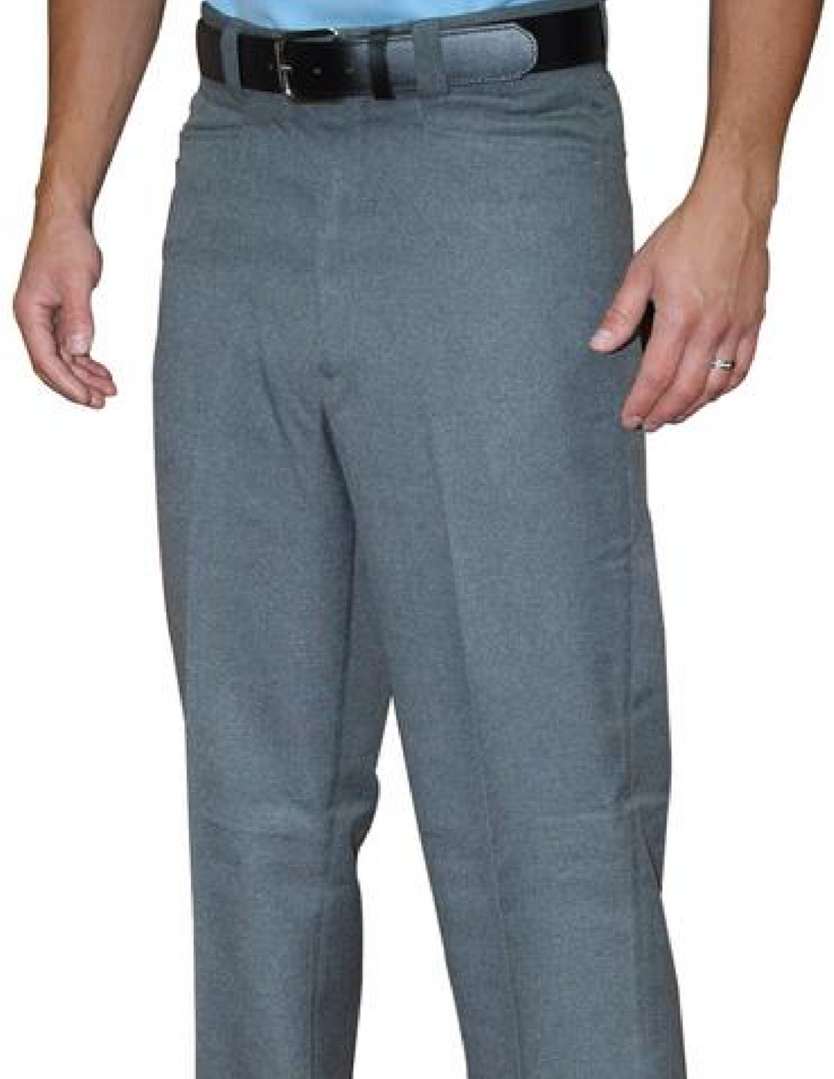 Smitty | BBS-380 | Flat Front Plate Pants | Heather Gray | Baseball Softball