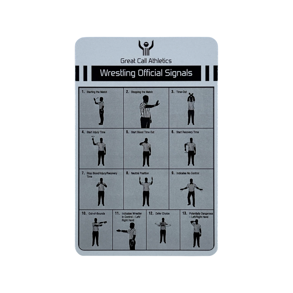 Great Call Athletics | Wrestling Signal Card