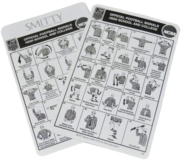 Smitty | ACS-534 | Football Referee Signal Card